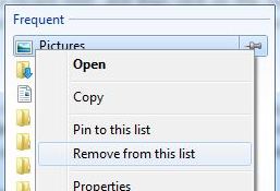 Как удалить и стереть списки в Windows 7.